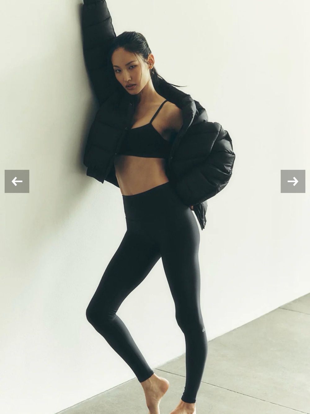 ALO Yoga Black High-Waist Airlift Leggings XXS